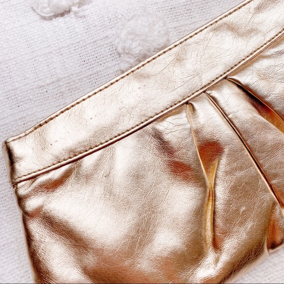Metallic Gold Boutique Clutch - Picture 2 of 8